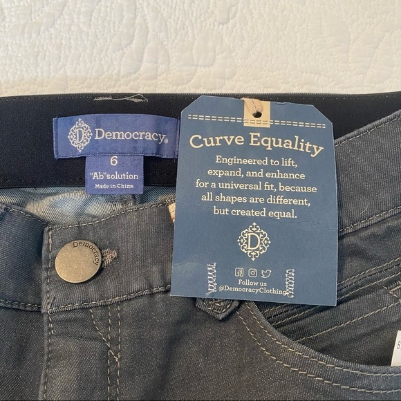 Democracy NWT “Ab”solution Booty Lift Gray Jeggings - 6 - Picture 5 of 16
